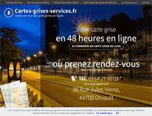 Tablet Screenshot of cartes-grises-services.fr